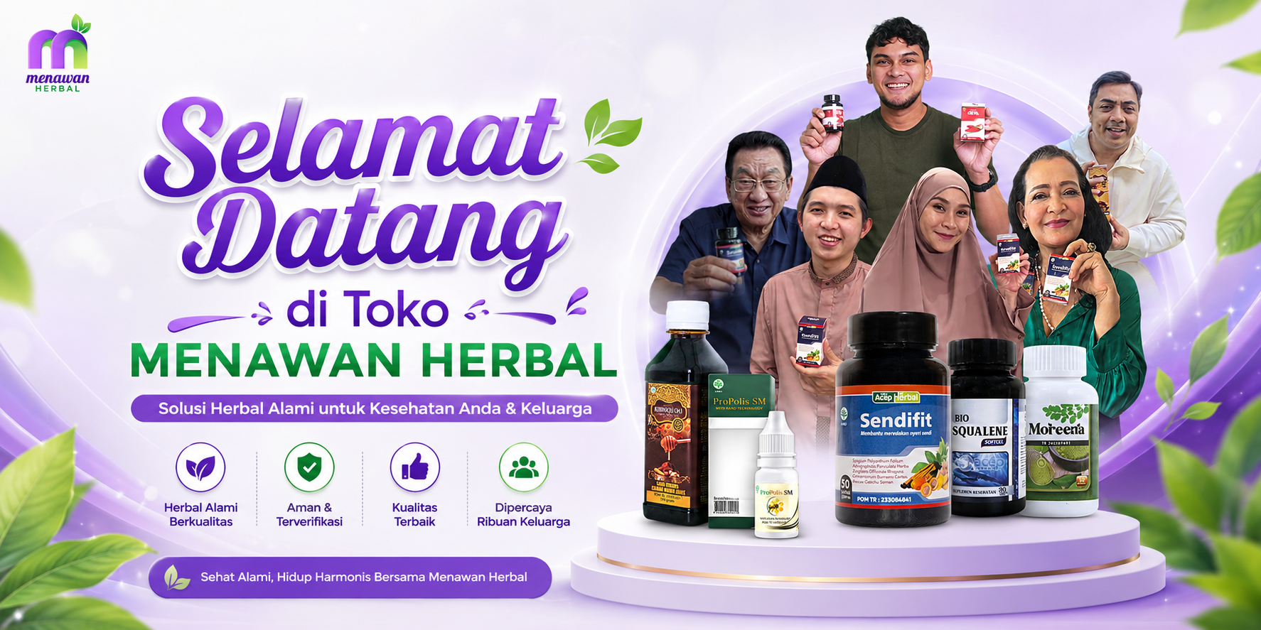 Banner Selamat Datang di Menawan Herbal