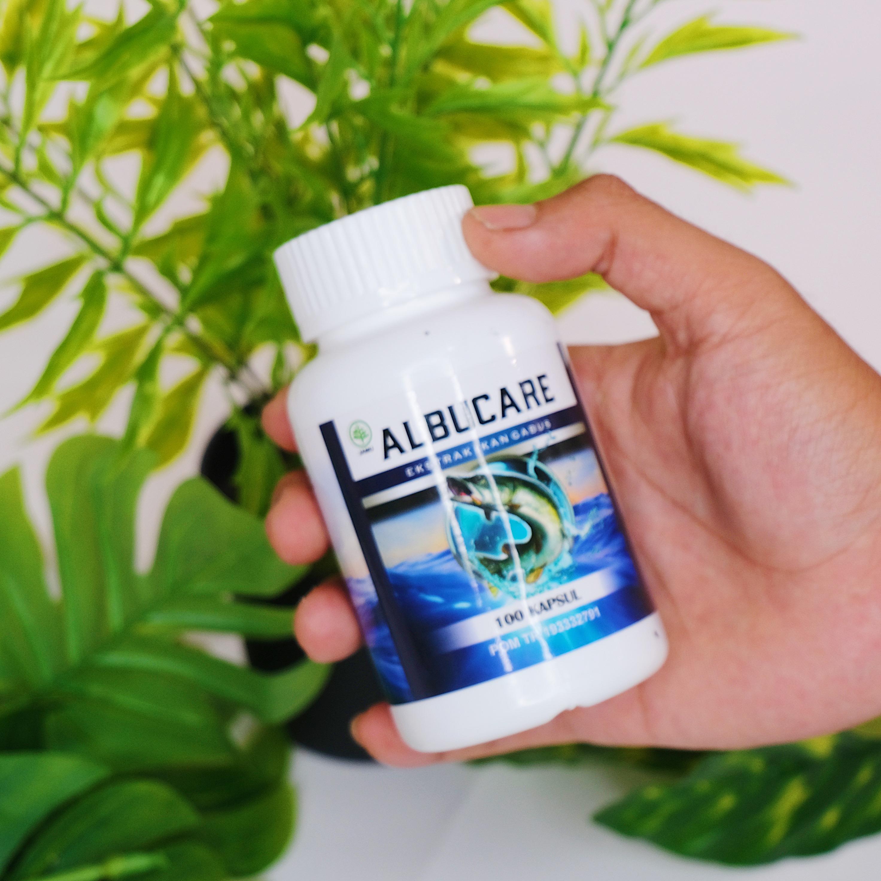 Albucare - Ekstrak Albumin, Asam Amino, Protein Ikan Gabus Pengering Luka & Vitamin Pemulihan Pasca Operasi Luka Infeksi Halal MUI & BPOM Isi 100 Kapsul 3