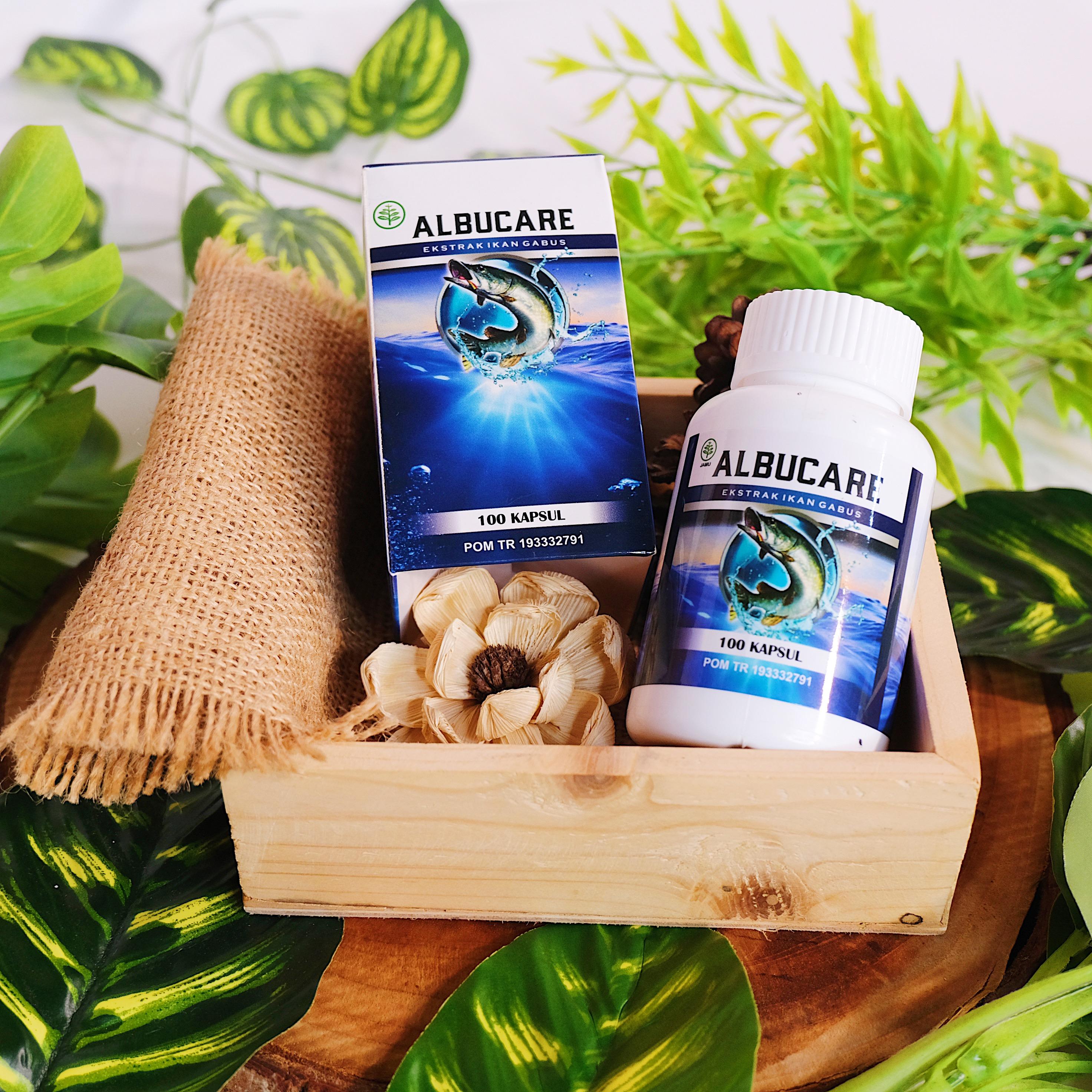 Albucare - Ekstrak Albumin, Asam Amino, Protein Ikan Gabus Pengering Luka & Vitamin Pemulihan Pasca Operasi Luka Infeksi Halal MUI & BPOM Isi 100 Kapsul 4