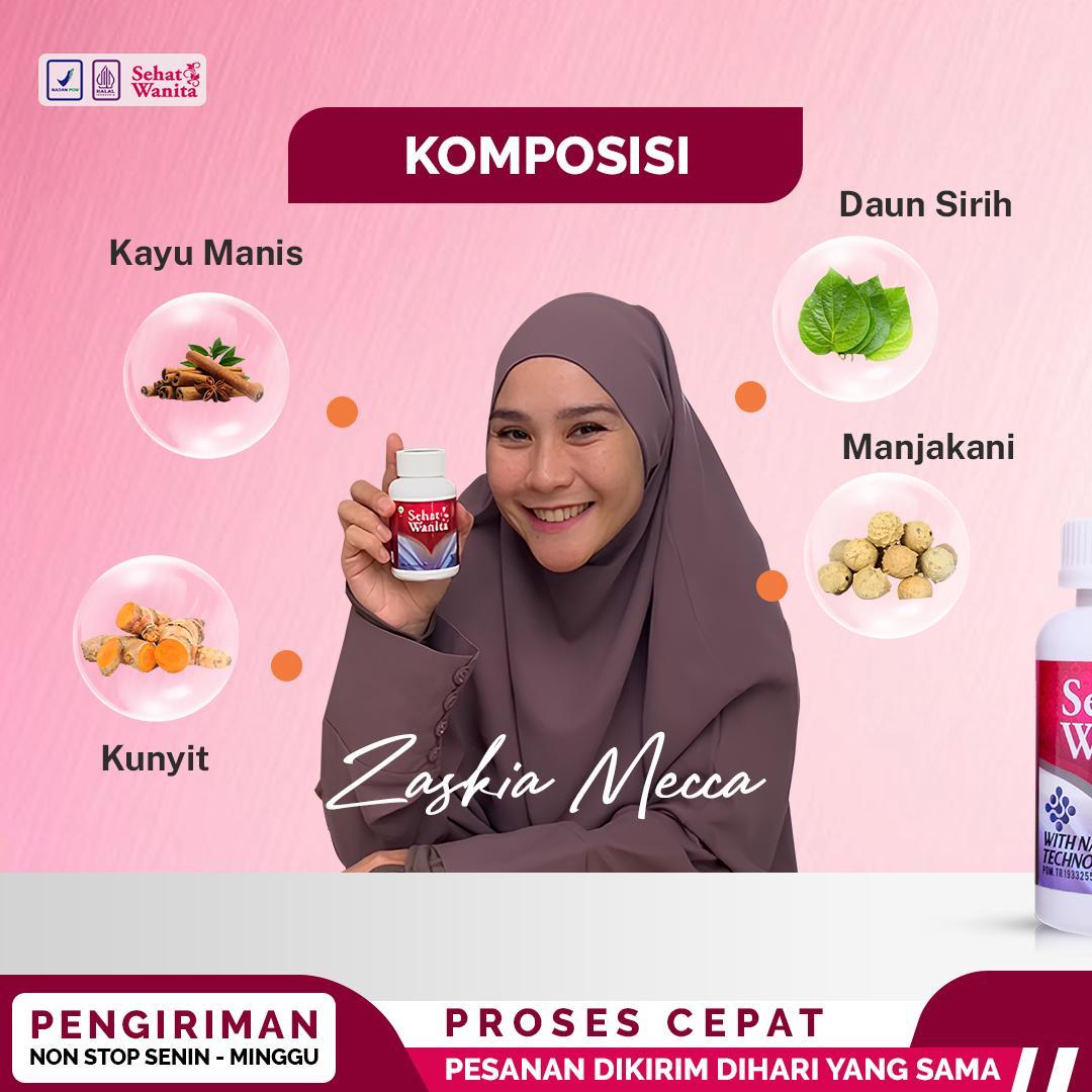 Sehat Wanita Suplemen Herbal Membantu Keputihan Abnormal Bau & Gatal Isi 50 Kapsul BPOM & Halal MUI 3