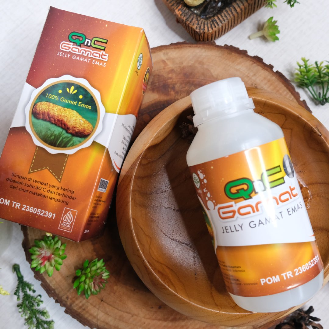 Qnc Jelly Gamat 100% Asli Dan Original 300 ML Obat Kolesterol Diabetes Jantung Darah Tinggi Asam Lambung Stroke Ginjal Batuk TBC Sinusitis Benjolan Kista Miom Tumor Sinus Polip Kanker Jelyy Jeli Jelygamat Jely Gammat Jelli Qncgamat Paling Murah 5